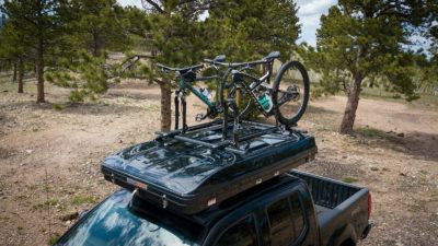 Roofnest Sparrow Adventure rooftop tent is designed just for cyclists